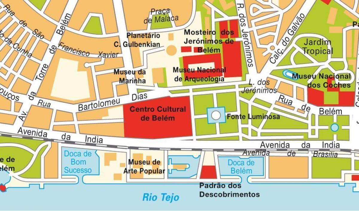 خريطة بيليم في لشبونة