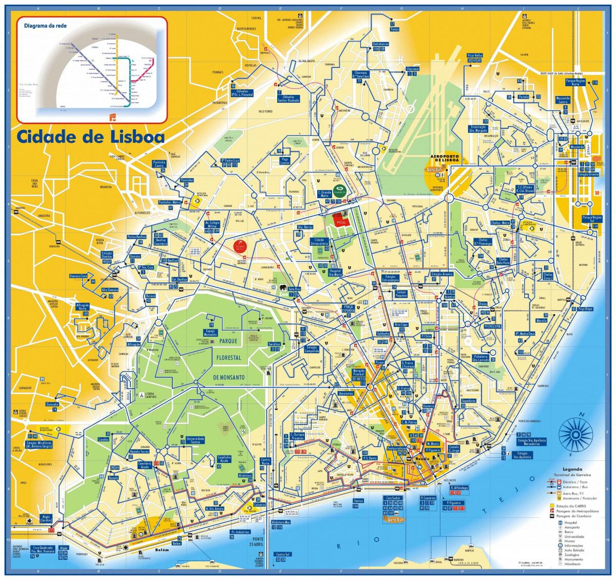 خريطة النقل لشبونة