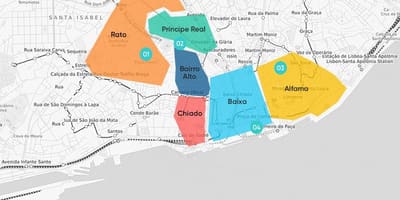 Barrio ألتو لشبونة خريطة
