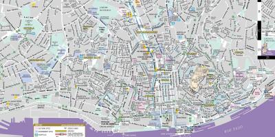 خريطة الشارع من مدينة لشبونة