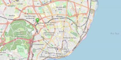 خريطة لشبونة سيت ريوس محطة الحافلات