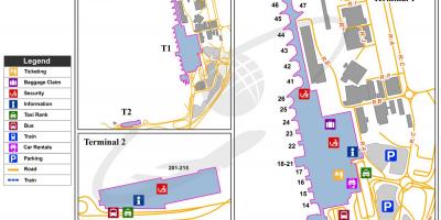 خريطة مطار لشبونة وقوف السيارات